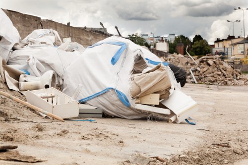 Professionals performing home clearance in a Central London residence