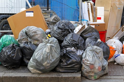 Central London streets with narrow pathways ideal for sofa removal